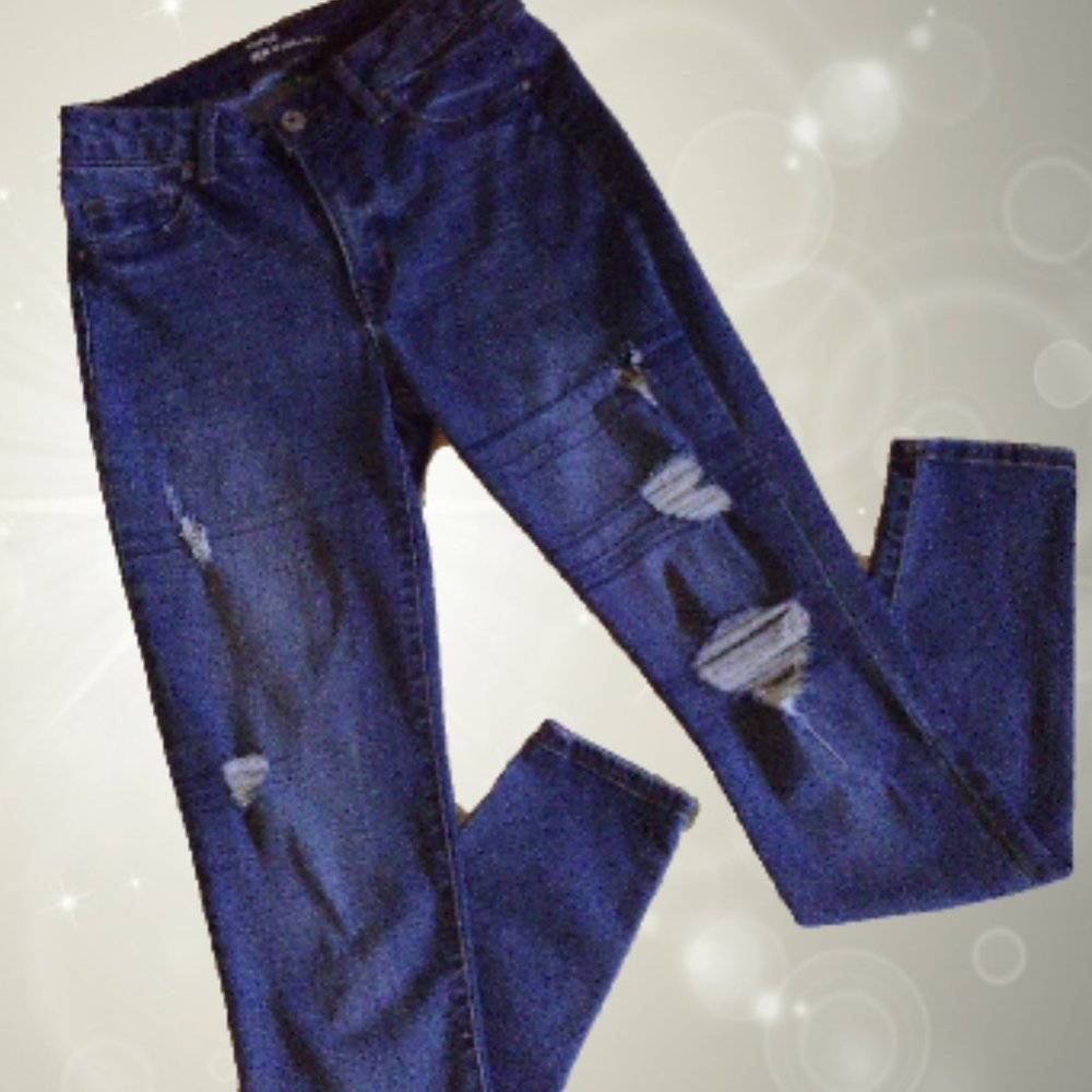 Rewash Women's/Juniors Distressed Denim